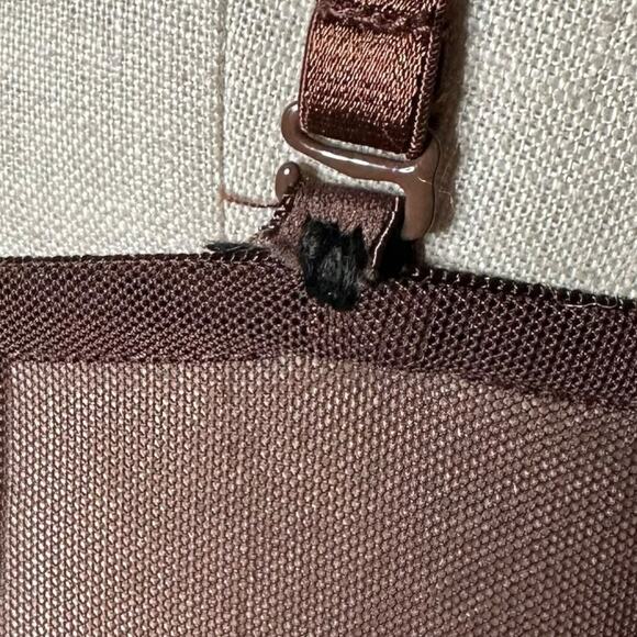 MESHKI Talisa Brown Gold Strap Strapless Sheath Midi Dress Women's Size Medium - Picture 6 of 10